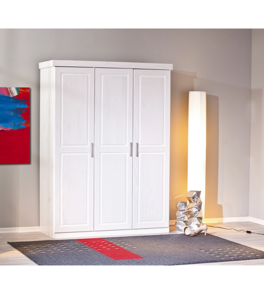 ARMADIO 3 ANTE PINO MASSELLO, 140X55X190 CM