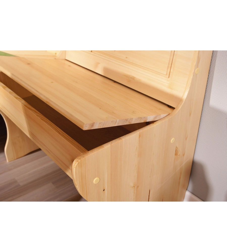 SET GIROPANCA CON CONTENITORE IN PINO MASSELLO, 124/164X49X86 CM