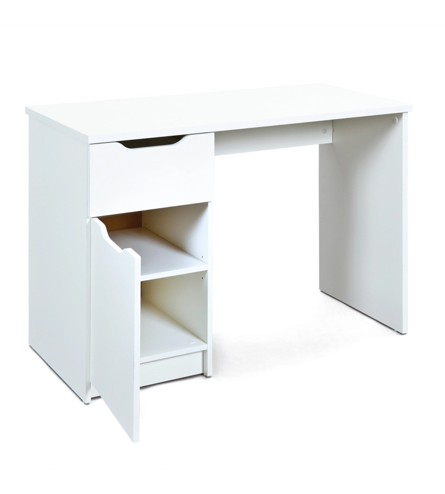 SCRIVANIA CON 1 ANTA E 1 CASSETTO, 115X55X76 CM
