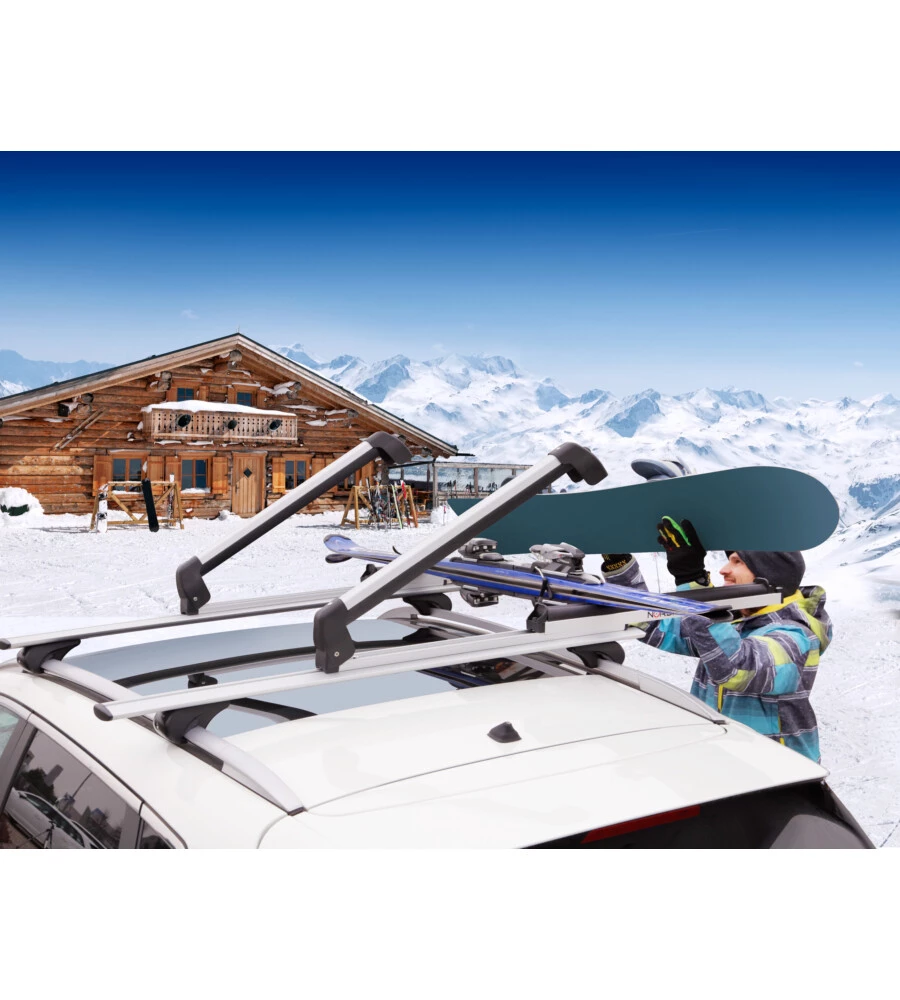COPPIA PORTASCI PRO-SLIDER EVO ALUMINIUM PS-60  N40000 - NORDRIVE