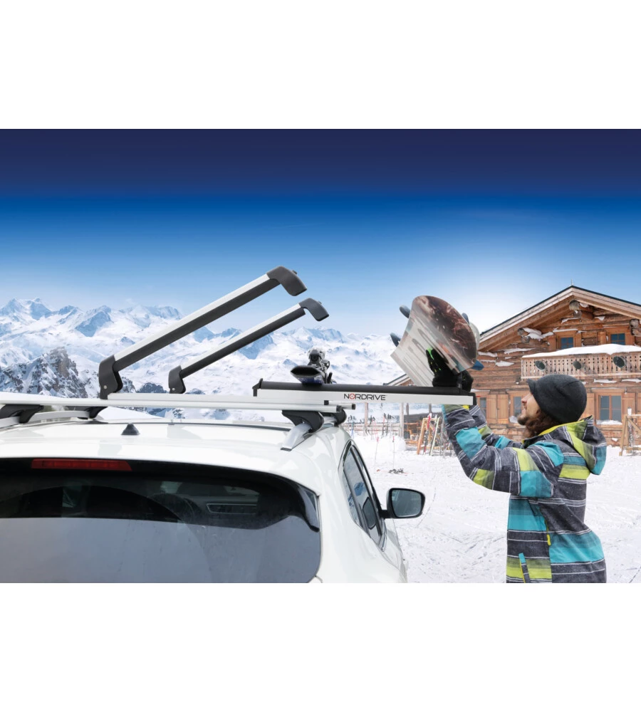 COPPIA PORTASCI PRO-SLIDER EVO ALUMINIUM PS-60  N40000 - NORDRIVE