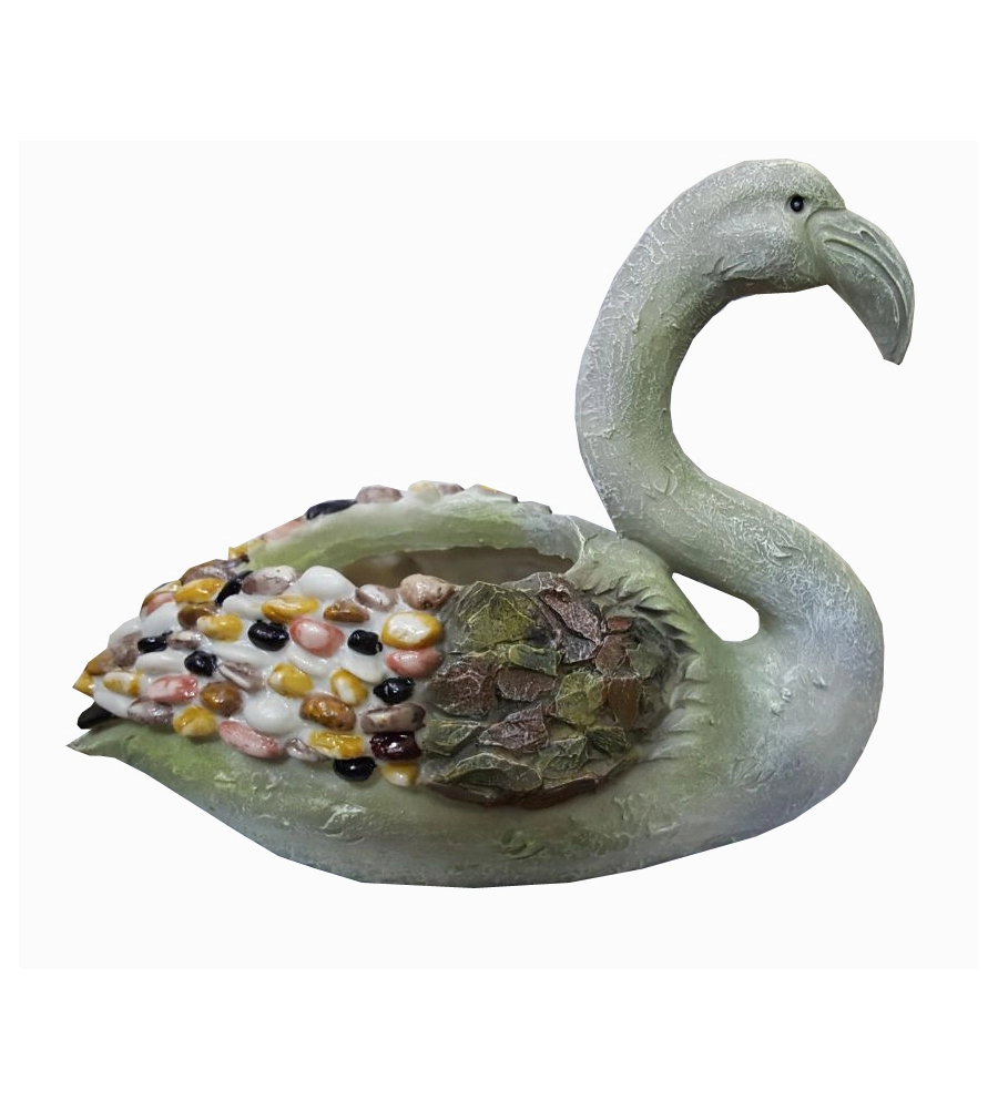 VASO PER PIANTE E FIORI A FORMA DI CIGNO