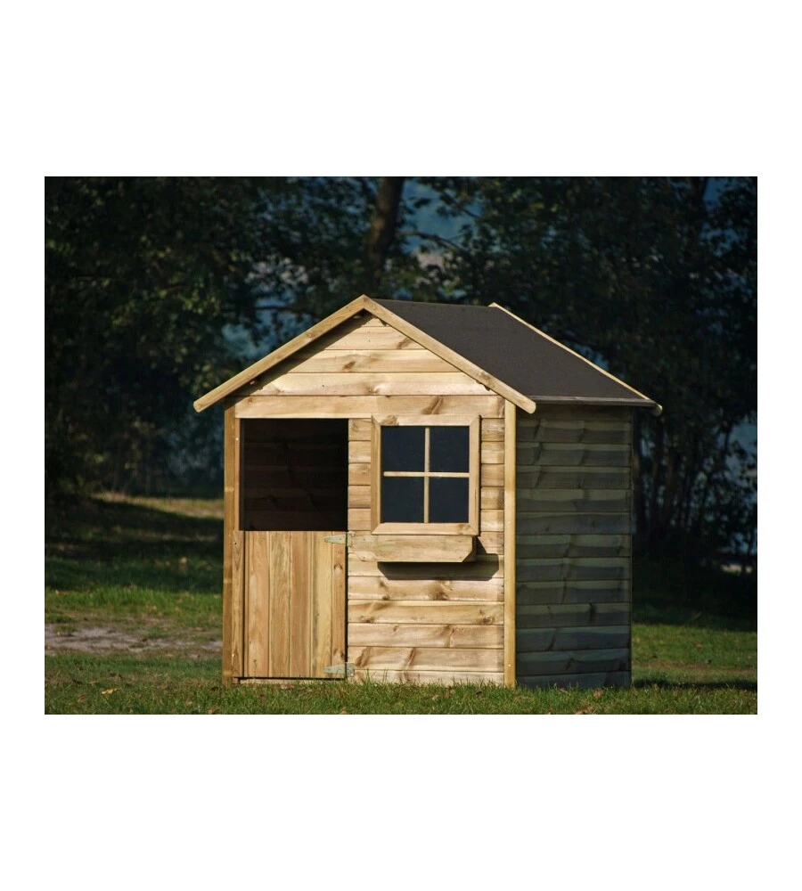 CASETTA DA GIARDINO PER BAMBINI IN LEGNO DOMUS "MATEUSZ" 126X112X158 CM