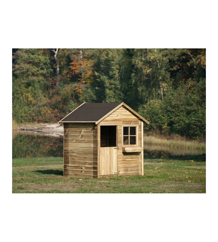 CASETTA DA GIARDINO PER BAMBINI IN LEGNO DOMUS "MATEUSZ" 126X112X158 CM