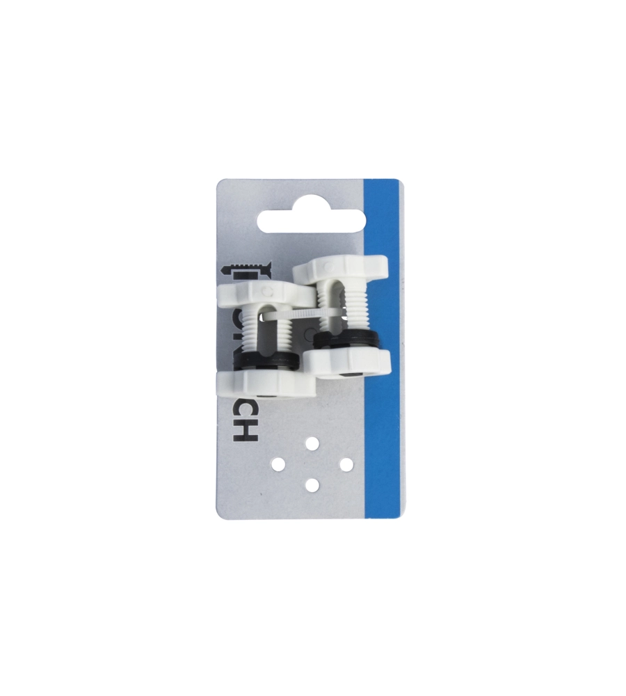 MORSETTO PER CAVI "BLOCK FIX" IN NYLON BIANCO 2 PZ.