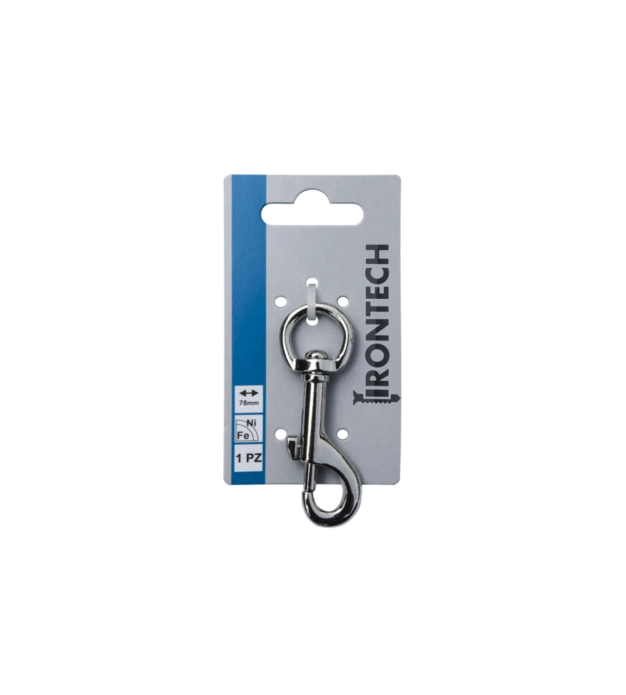 MOSCHETTONE CON ANELLO GIREVOLE 78 MM.