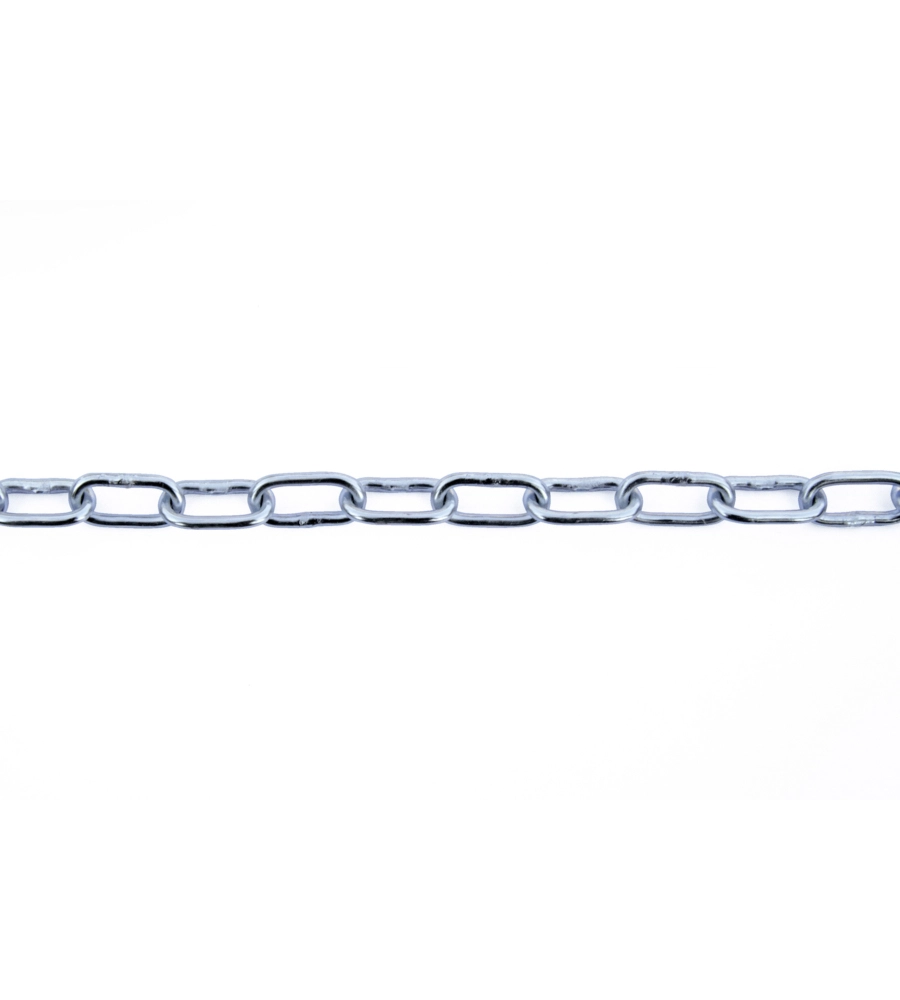 CATENA GENOVESE PRETAGLIATA Ø 3 MM. IN ACCIAIO ZINCATO 2,5 MT.
