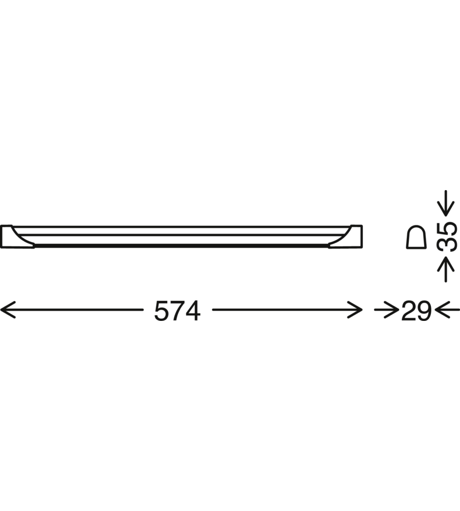 SOTTOPENSILE LED BIANCO 57,4 CM, 8W