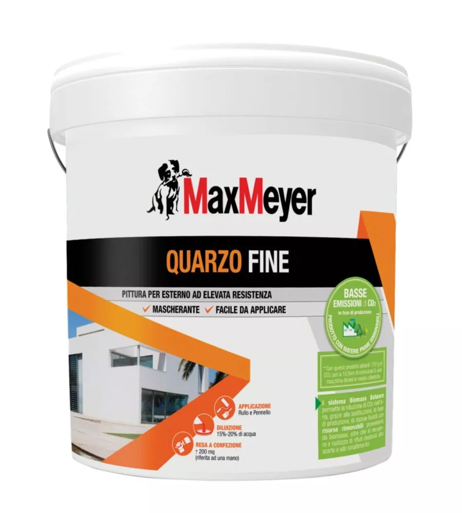 PITTURA MURALE MAX MEYER "QUARZO FINE" BIANCO 4 LT