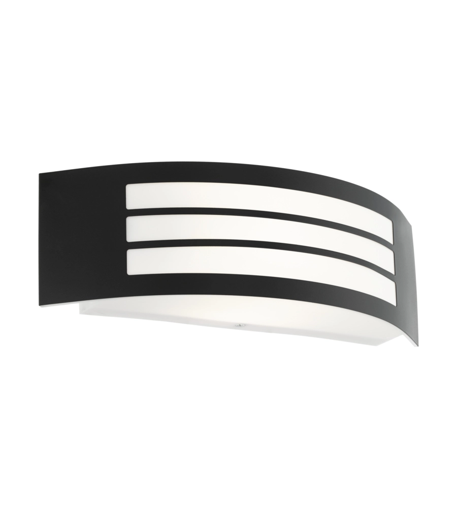 APPLIQUE LED DA ESTERNO EGLO "LEIROS" NERO 25W