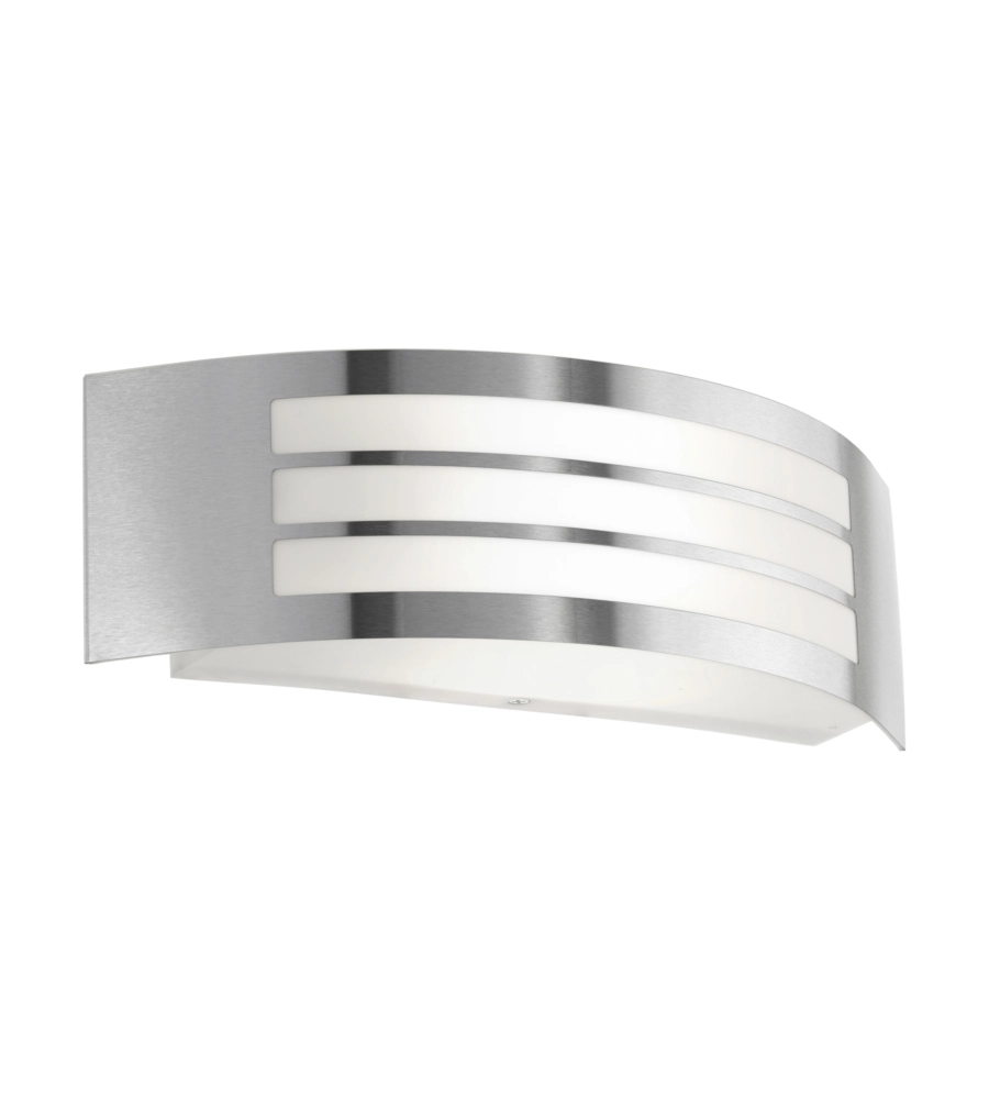 APPLIQUE LED DA ESTERNO EGLO "LEIROS" GRIGIO 25W