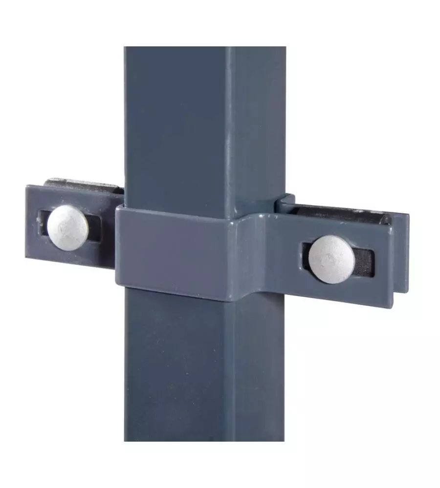ANELLO DI FISSAGGIO CON DOPPIO ATTACCO GRIGIO 40X40 CM