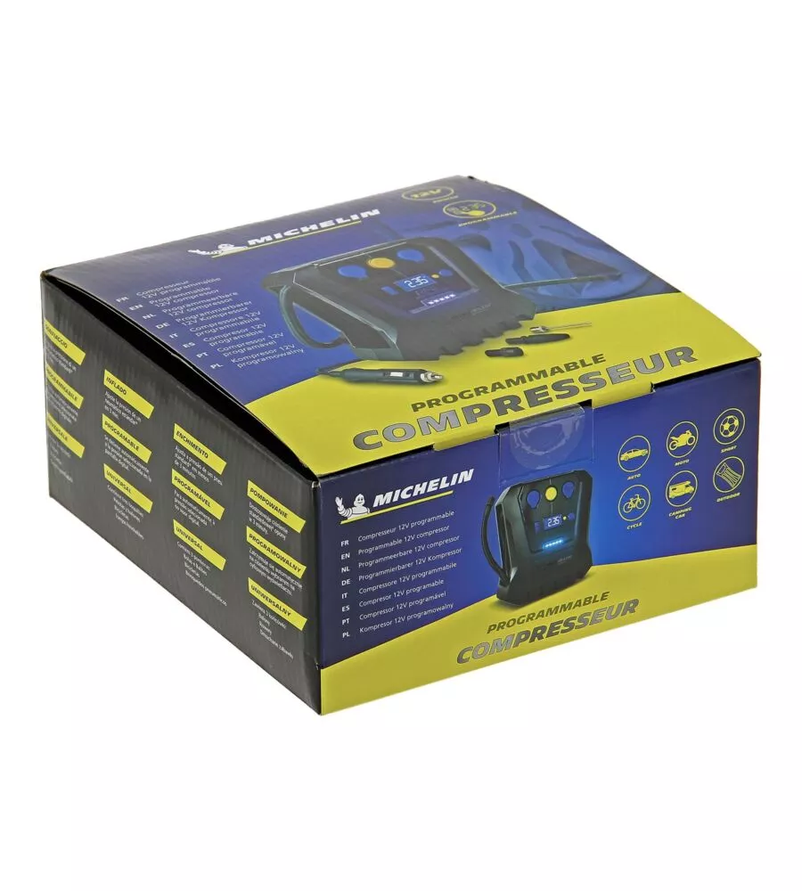 MINI COMPRESSORE DIGITALE 12V 7 BAR MICHELIN
