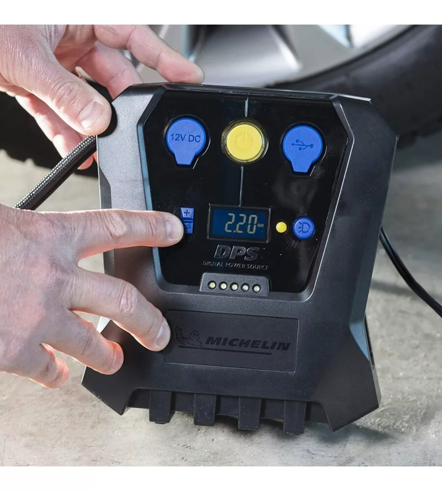 MINI COMPRESSORE DIGITALE 12V 7 BAR MICHELIN