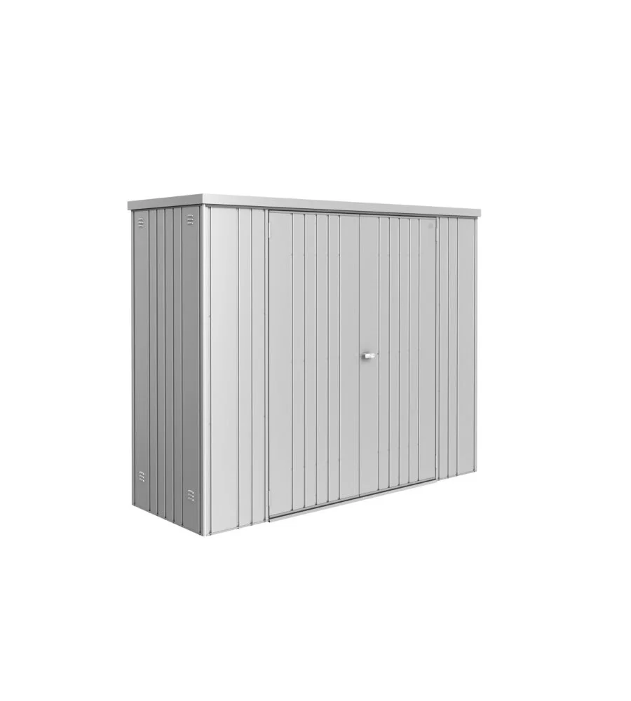 ARMADIO PER ATTREZZI BIOHORT "MISURA 230" IN ACCIAIO ZINCATO ARGENTO METALLIZZATO, 277X83X182,5 CM - 34080