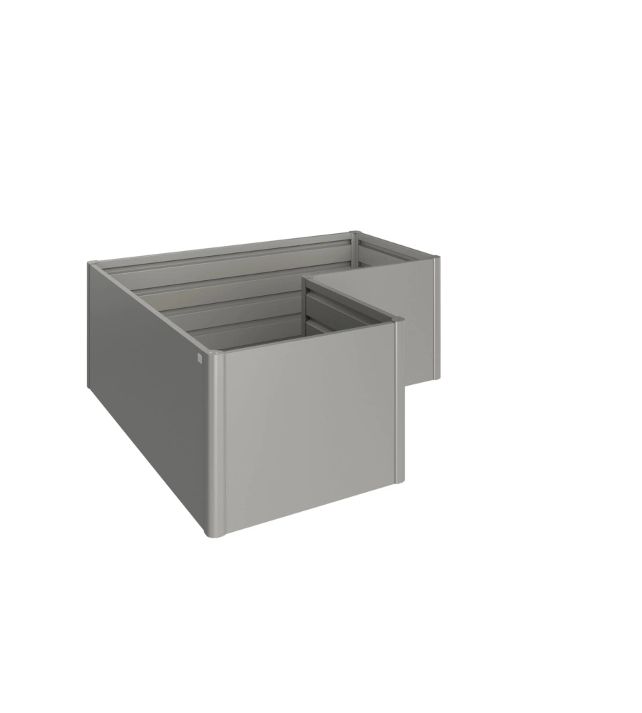 AIUOLA RIALZATA "L" GRIGIO QUARZO METALLIZZATO - BIOHORT. 68025