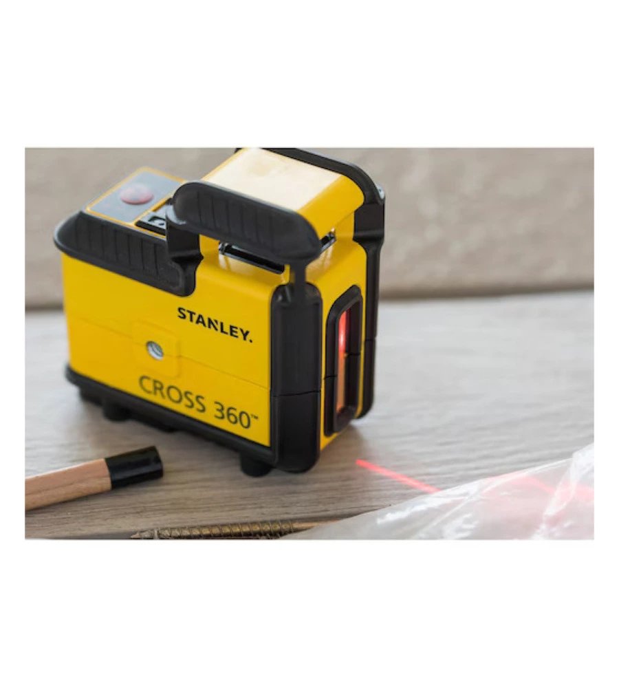 LIVELLA LASER 360 STANLEY CON RAGGIO ROSSO