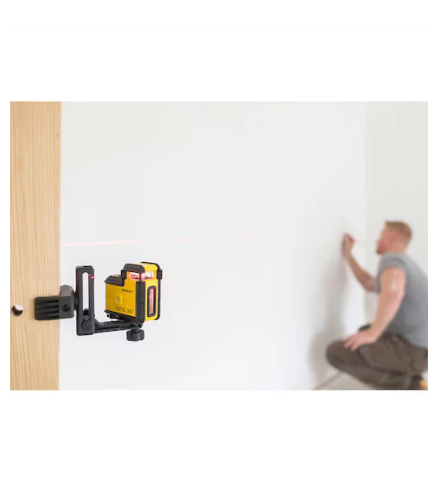 LIVELLA LASER 360 STANLEY CON RAGGIO ROSSO
