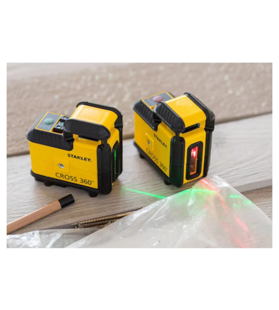 LIVELLA LASER 360 STANLEY CON RAGGIO ROSSO