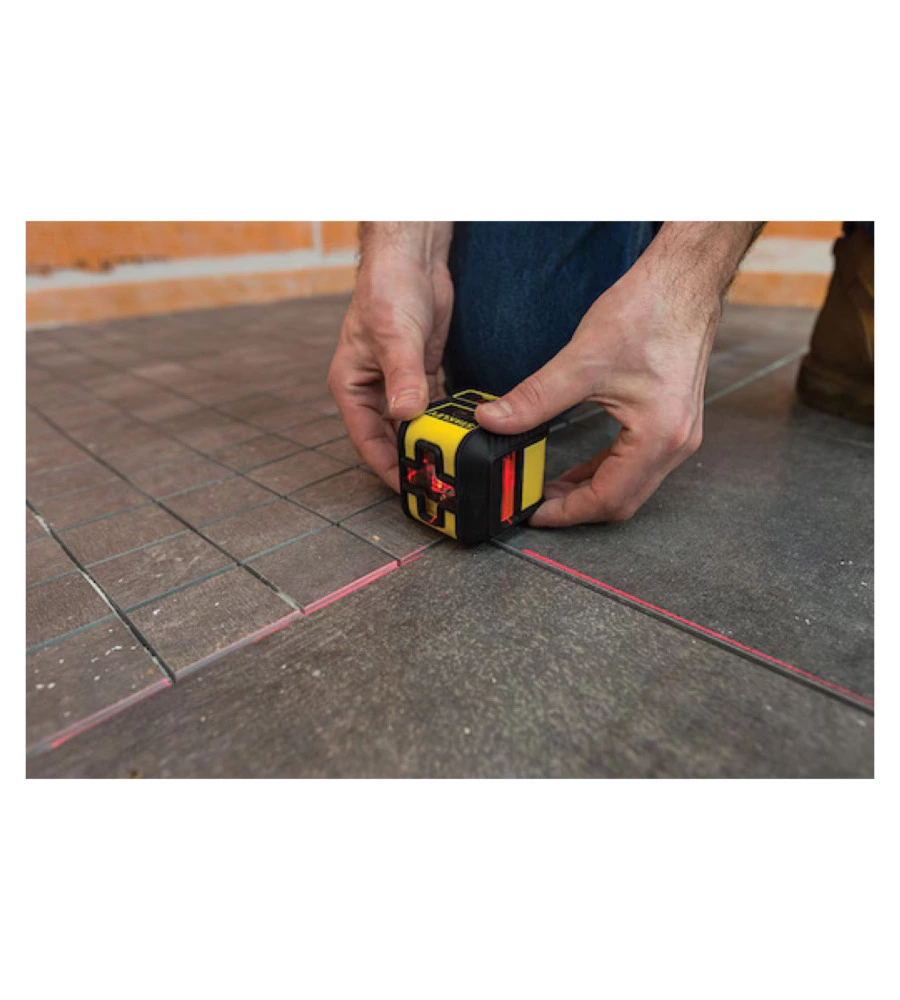 LIVELLA LASER AUTOLIVELLANTE STANLEY "CROSS 90" CON RAGGIO ROSSO