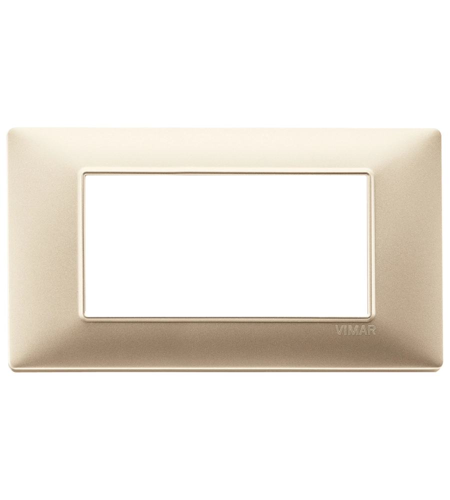 PLACCA 4M CHAMPAGNE OPACO - VIMAR