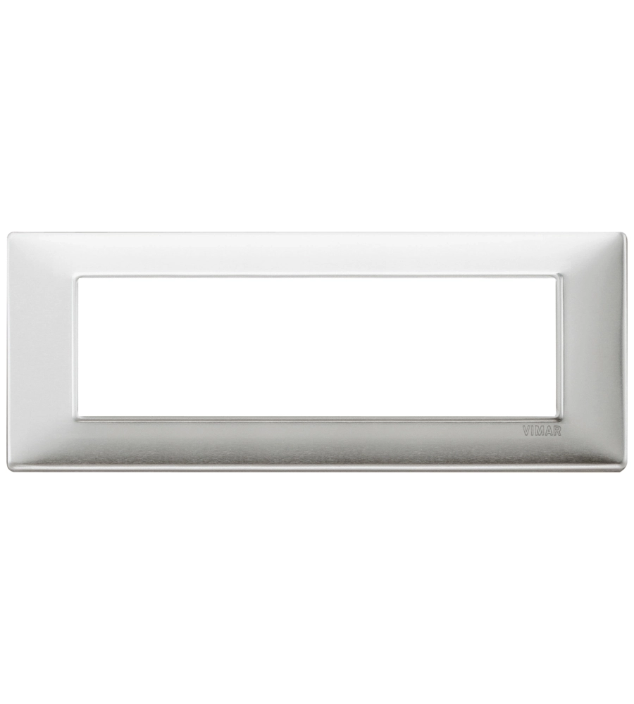 PLACCA 7M ALLUMINIO SPAZZOLATO - VIMAR