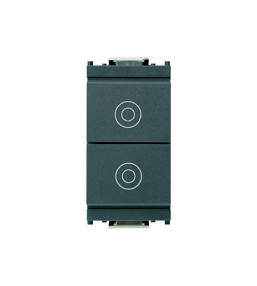 DUE PULSANTI 1P NO 10A GRIGIO - VIMAR