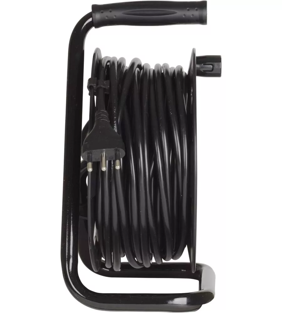 AVVOLGICAVO PER INTERNI ED ESTERNI BTICINO CON MANIGLIA E 4 PRESE, 25 METRI