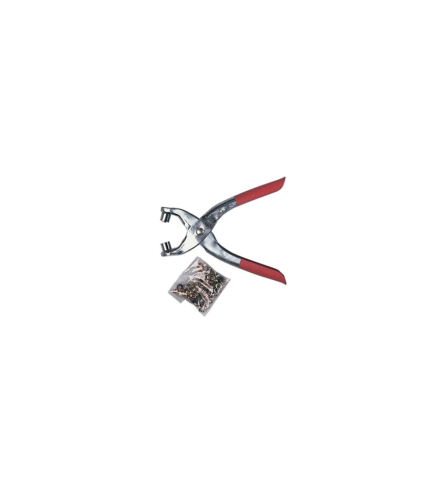 PINZA PER OCCHIELLI + 100 OCCHIELLI ASSORTITI