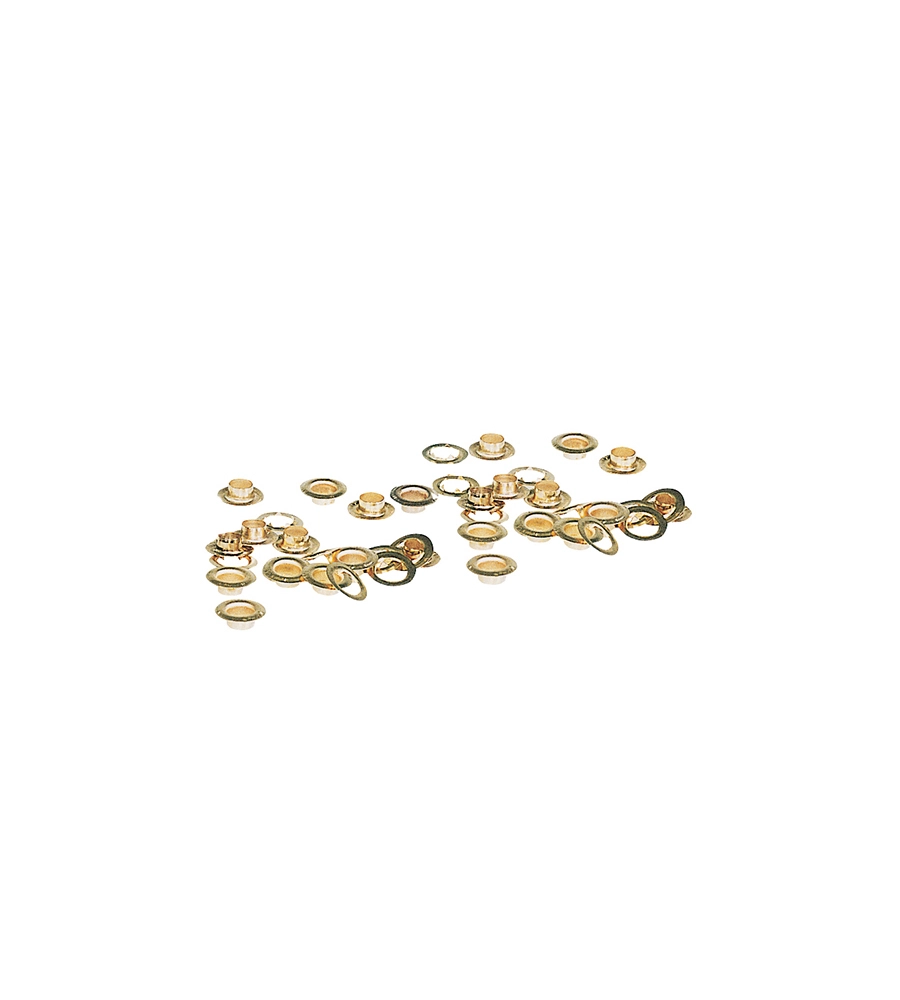 ANELLI PER VELA OTTONATI 20 PZ.
