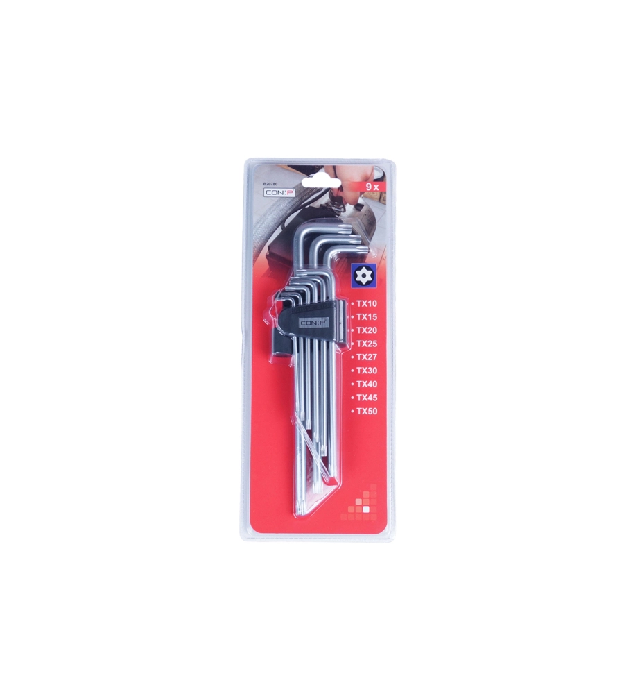 CHIAVI RESISTORX LUNGHE, SET 9 PEZZI