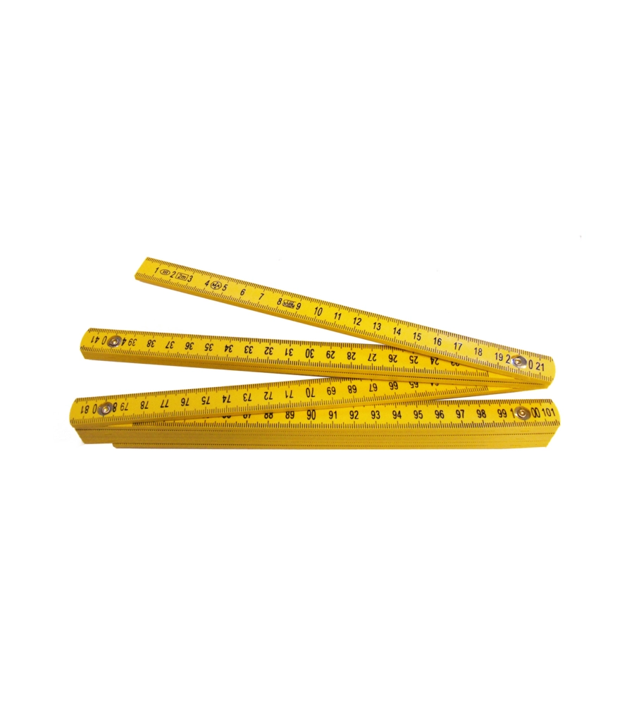 DOPPIOMETRO IN LEGNO GIALLO