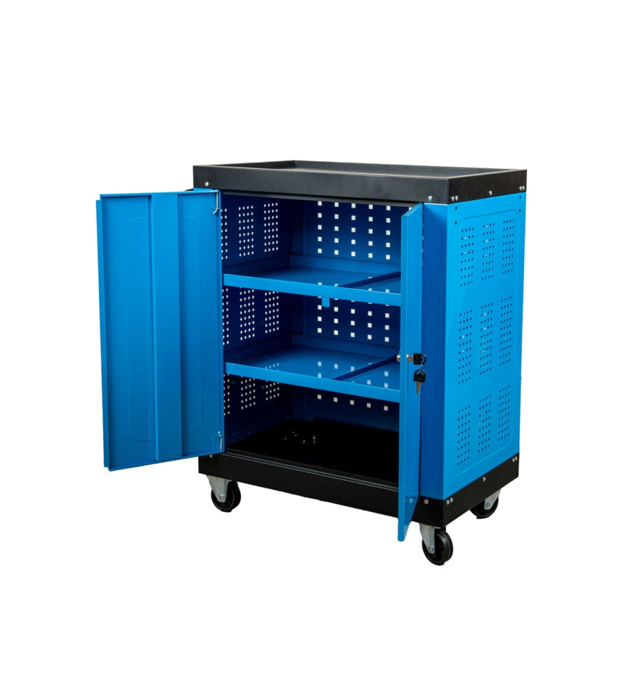CASSETTIERA PORTA ATTREZZI EASY SYSTEM 3 RIPIANI CON RUOTE E MANIGLIA, 65X38X72 CM