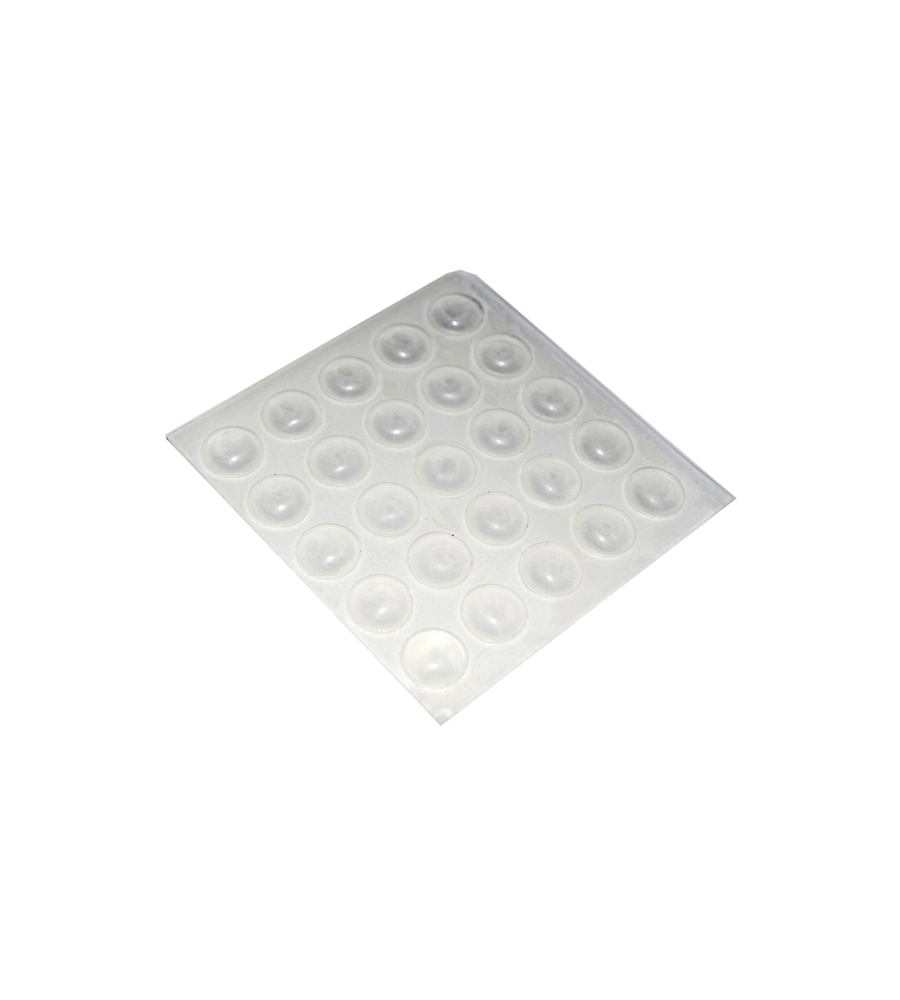 PARACOLPI ADESIVI TONDI TRASPARENTI Ø 10 MM. - SPESSORE 3,0 MM. - 25 PZ.