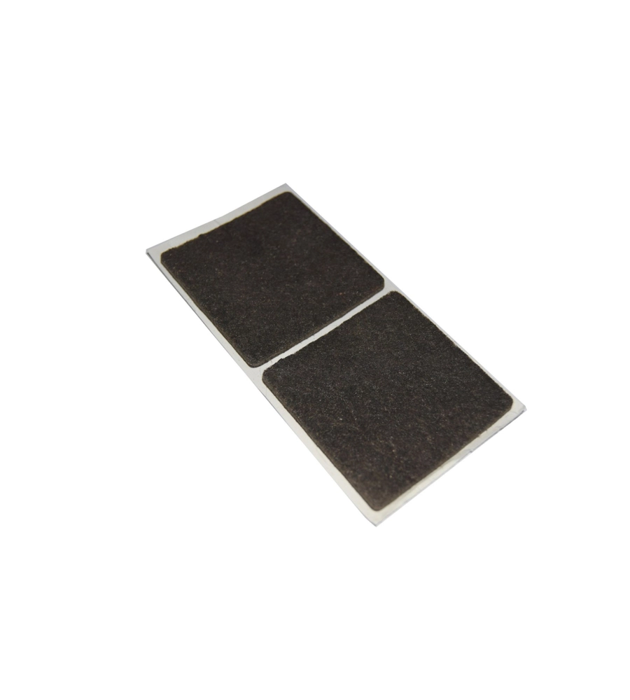 FELTRINI ADESIVI QUADRATI - 40 X 40 MM. - MARRONE - 2 PZ.