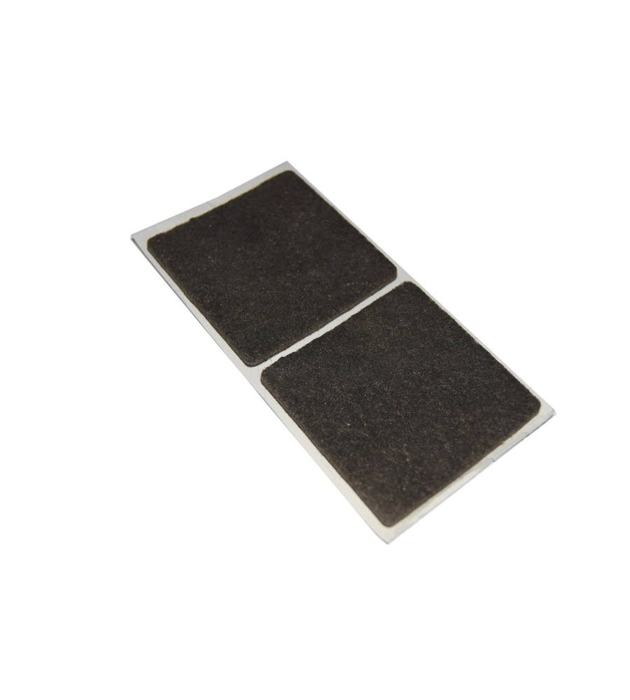 FELTRINI ADESIVI QUADRATI - 50 X 50 MM. - MARRONE - 2 PZ.