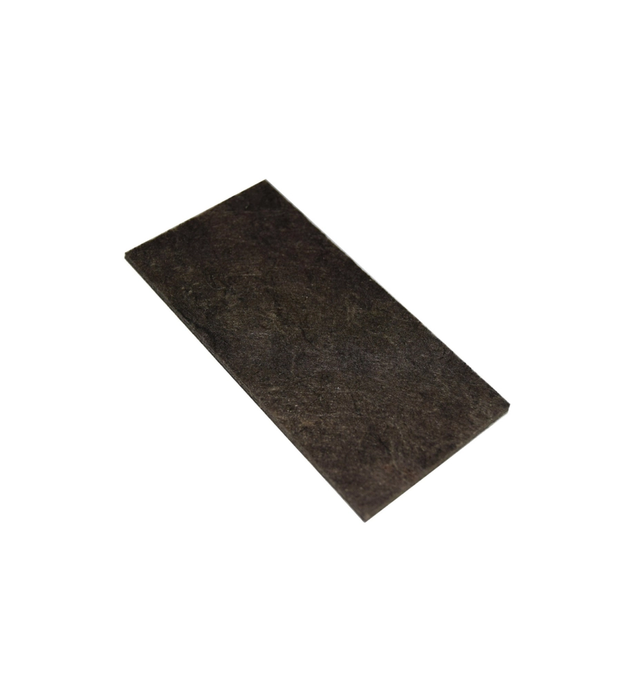 FELTRINO ADESIVO RETTANGOLARE 50 X 100 MM. - MARRONE - 1 PZ.