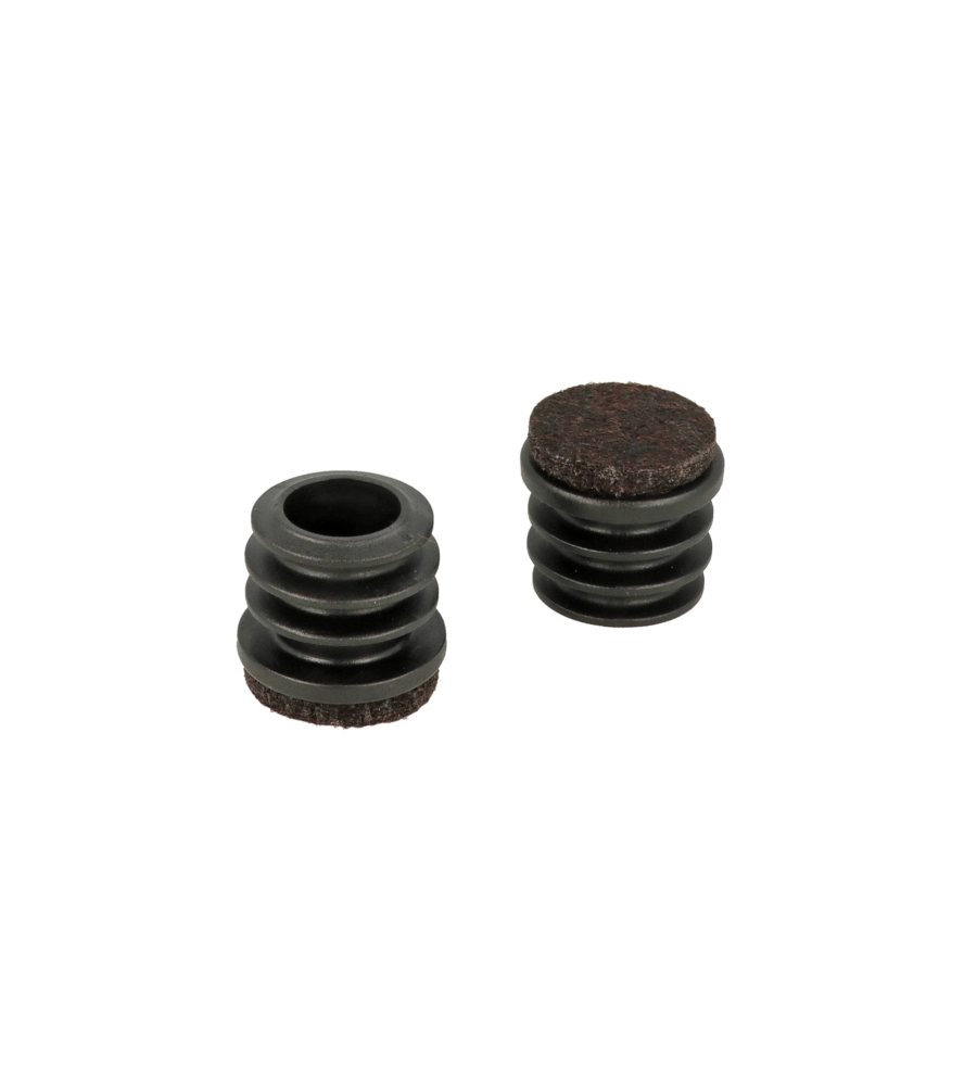 PUNTALI INTERNI ALETTATI TONDI NERI CON FELTRO Ø 20 MM. 8 PZ.