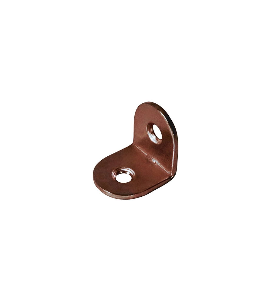 LASTRINA PIEGATA BRONZATA 25 X 25 X 15 SPESSORE 1,5 MM. - 4 PZ.