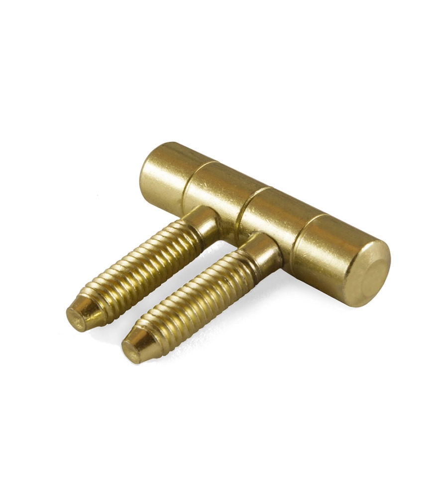 CERNIERE PER INFISSI "ANUBA" IN FERRO OTTONATO Ø 14 MM. 2 PZ.