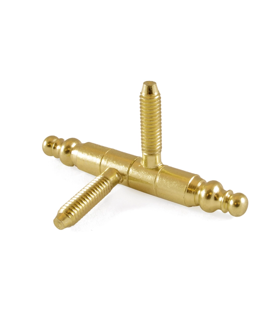 CERNIERE PER INFISSI "ANUBA IN STILE" IN FERRO OTTONATO Ø 11 MM. 2 PZ.