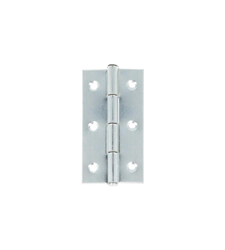 CERNIERE CON SPINA FISSA FERRO ZINCATO 25 X 40 MM. 2 PZ.
