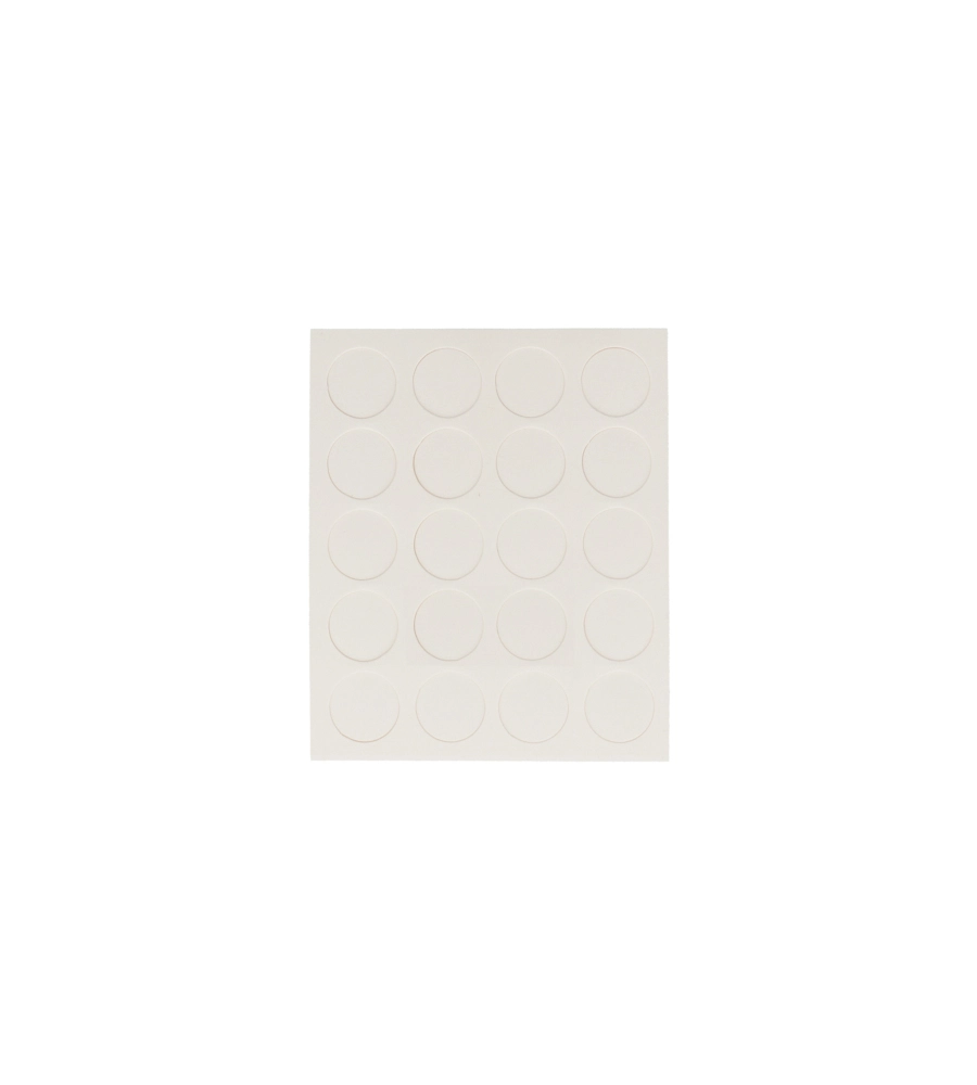 COPRIVITE ADESIVI Ø 13 MM. COLORE BIANCO 20 PZ.