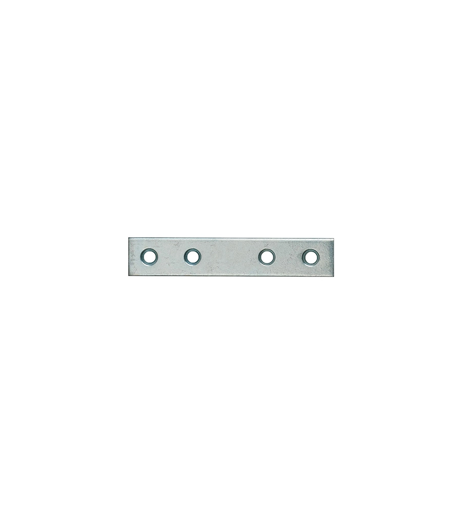 LASTRINE DI GIUNZIONI DRITTE IN ACCIAIO ZINCATO BIANCO 40X15 MM. 4 PZ.