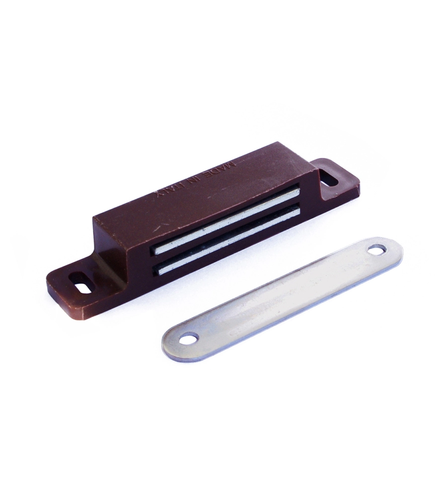 CHIUSURE MAGNETICHE MARRONI DA APPLICARE FORZA 12 KG. 2 PZ.