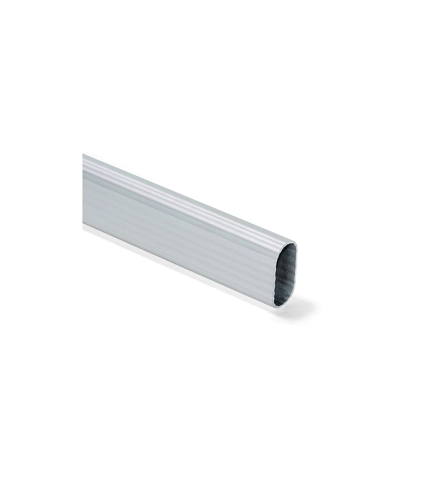 TUBO PER ARMADI OVALE IN ALLUMINIO MILLERIGHE 150 CM.