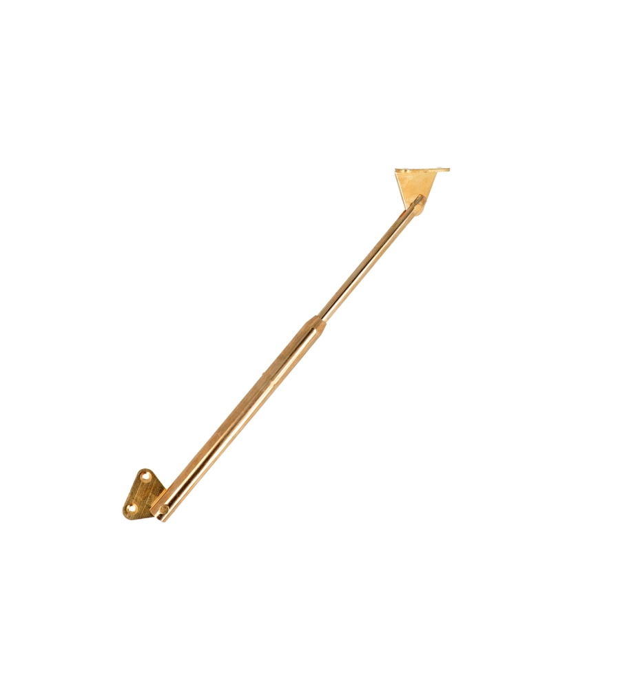 SUPPORTO PER ANTE A RIBALTA IN ACCIAIO OTTONATO 250 MM.