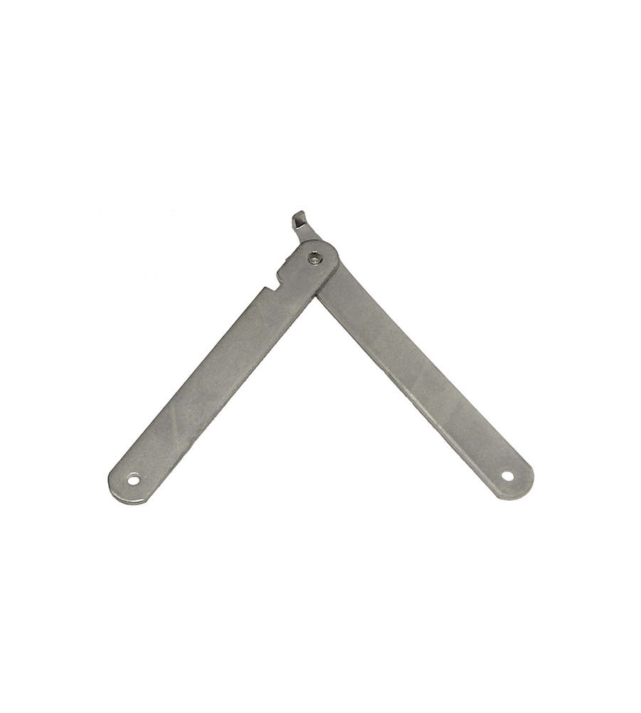 ASTE SNODATE PER CAVALLETTI DESTRA + SINISTRA FERRO ZINCATO 250 MM.