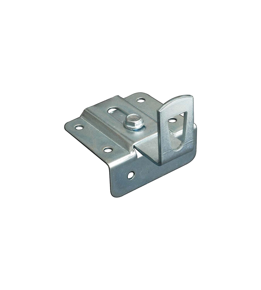 ATTACCAGLIA REGOLABILE PER FISSAGGIO PENSILI A MURO 45 X 22 MM.