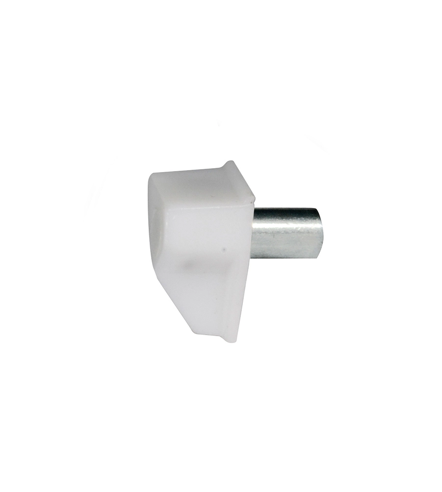 REGGIPIANI CON PERNO IN PLASTICA BIANCA Ø 5 MM. 16 PZ.